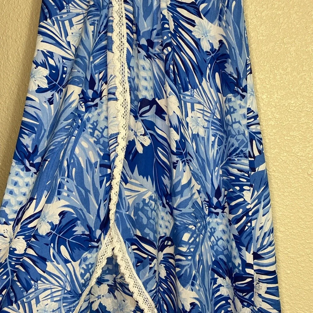America and Beyond Blue and White Maxi Dress NWT Size M - Picture 5 of 11